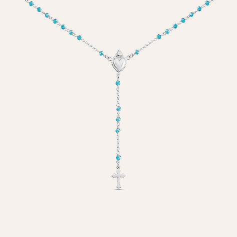 Collana Rosario Silver Soul Argento Rodiato Cristallo - Collane Rosario Donna | Stroili