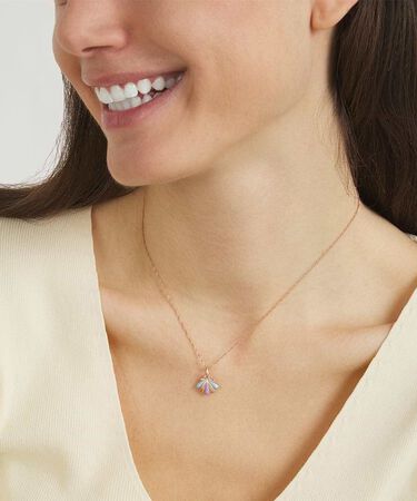 Charm in argento rosato conchiglia
