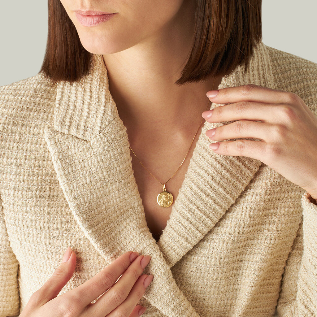 Pendente Holy Oro Giallo - Ciondoli con Incisione Unisex | Stroili