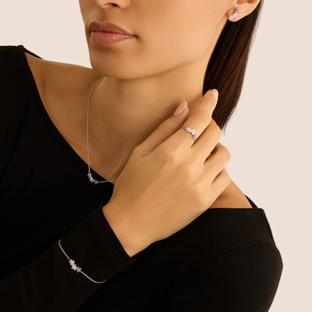 Orphelia ZO-5913 Orecchini A Lobo Donna – Zirconia Cubica, Argento 925, Eleganti E Semplici