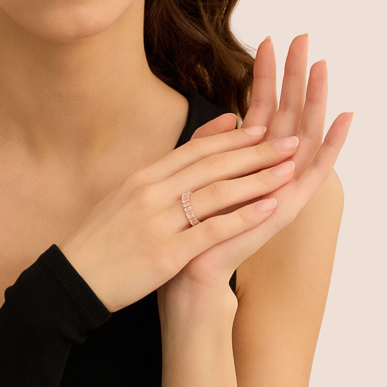 Anello Eternity Romantic Shine Metallo Cristallo - Anelli Eternity Donna | Stroili