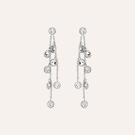 Orecchini Pendenti Sunrise Acciaio Cristallo - Orecchini Pendenti Donna | Stroili