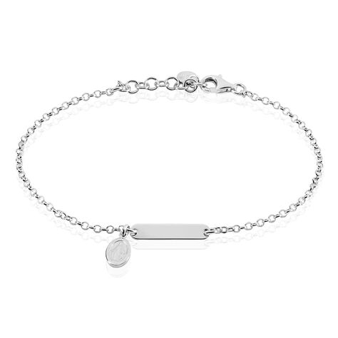 Bracciale Con Targhetta Silver Soul Argento Rodiato - Bracciali con Incisione Donna | Stroili