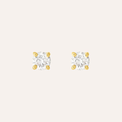 Orecchini Lobo Punto Luce Grace Oro Giallo Diamante - Orecchini a Lobo Donna | Stroili