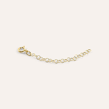 Allungo rolo oro giallo con anello a molla per bracciali e collane 5cm