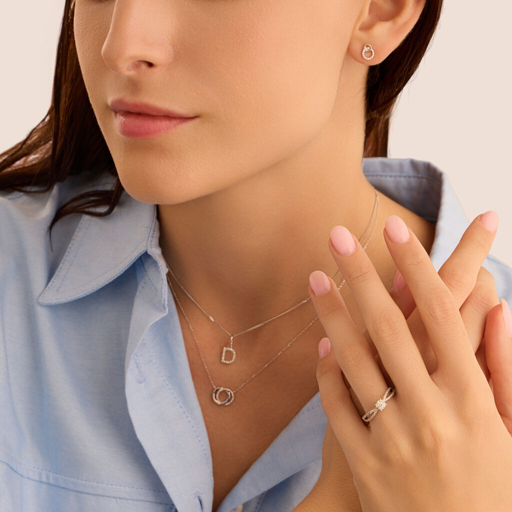 Pendente Sophia Oro Bianco Diamante