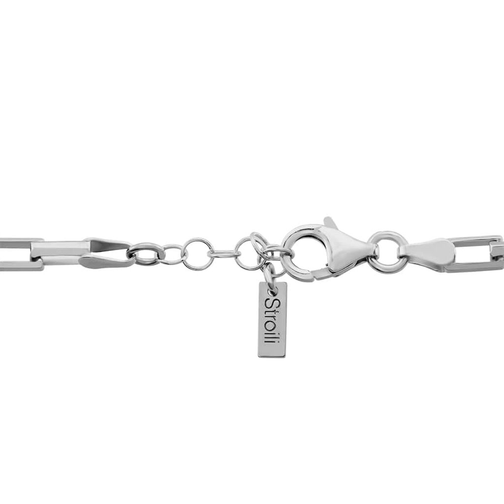 Bracciale Catena Gentleman Argento Rodiato - Bracciali Uomo | Stroili