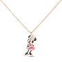Collana Mickey Mouse & Friends Acciaio Rosa Cristallo