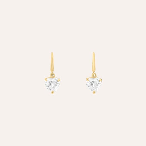 Orecchini Lobo Punto Luce Claire Oro Giallo Cubic Zirconia - Orecchini a Lobo Donna | Stroili
