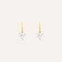 Orecchini Lobo Punto Luce Claire Oro Giallo Cubic Zirconia