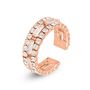 Anello Fantasia Romantic Shine Metallo Rosa Cristallo