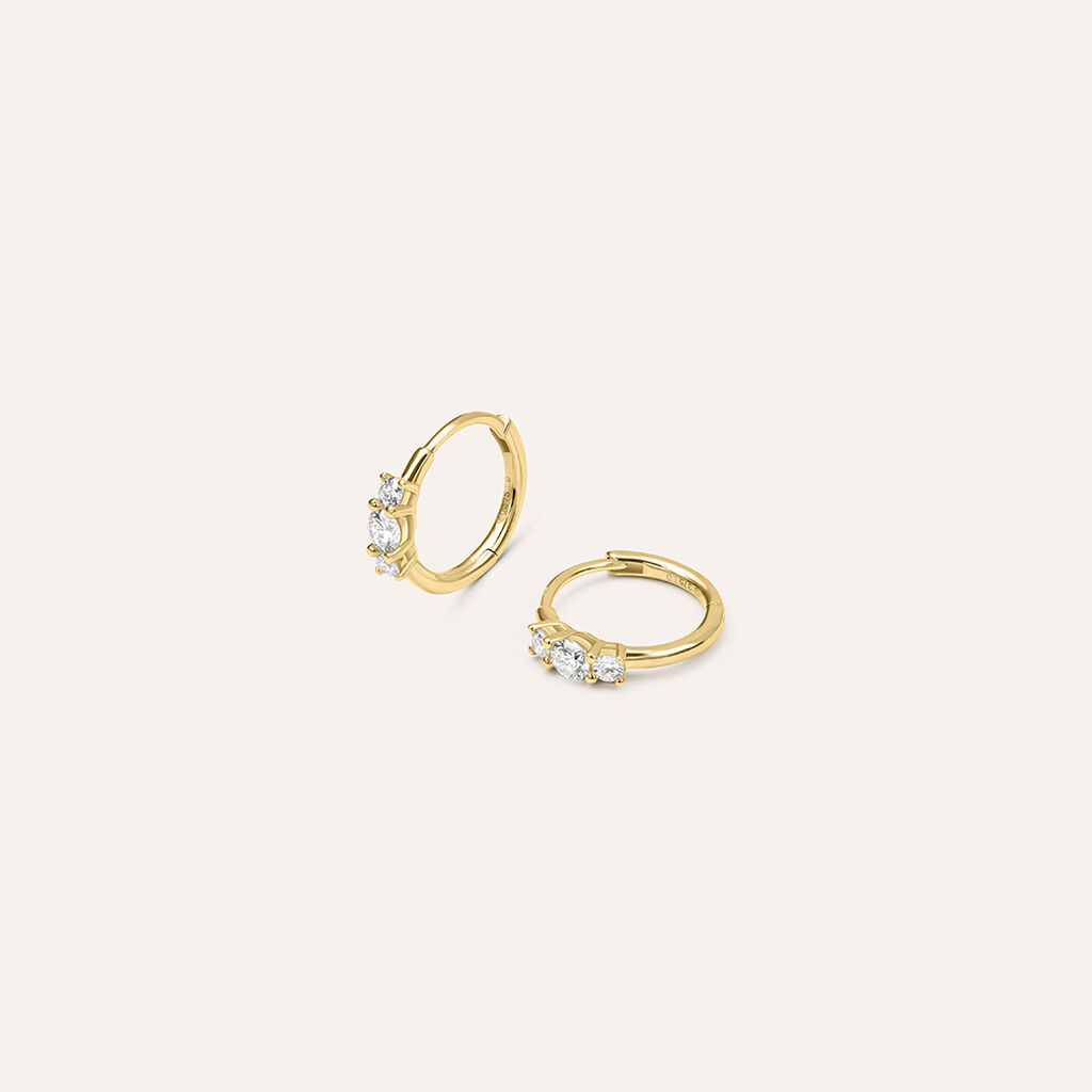Orecchini A Cerchio Diamade Glam Oro Giallo Diamante Lab-Grown - Orecchini a Cerchio Donna | Stroili