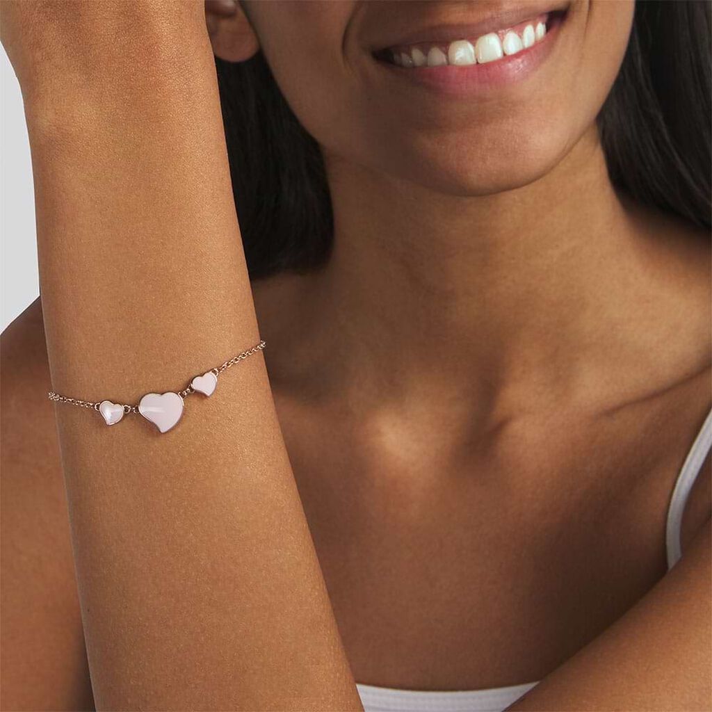 Bracciale Lady Sweet Acciaio Rosa - Bracciali Love Donna | Stroili