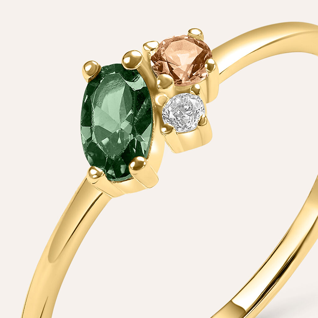 Anello Fantasia Claire Oro Giallo Cubic Zirconia - Anelli con Pietre Donna | Stroili