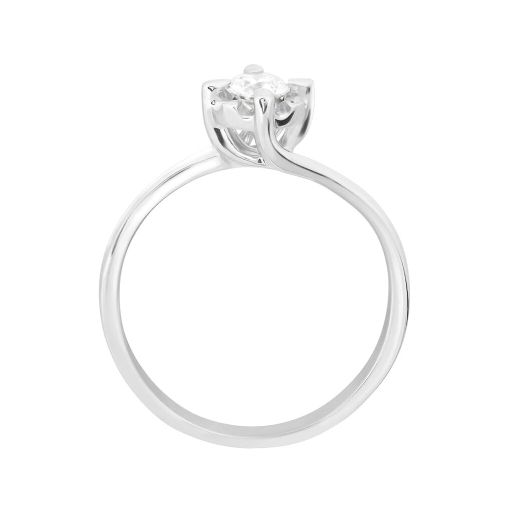 Anello Solitario Valentino Diamazing Oro Bianco Diamante - Anelli con Pietre Donna | Stroili