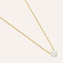 Collana Punto Luce Silver Glow Argento Dorato Cubic Zirconia