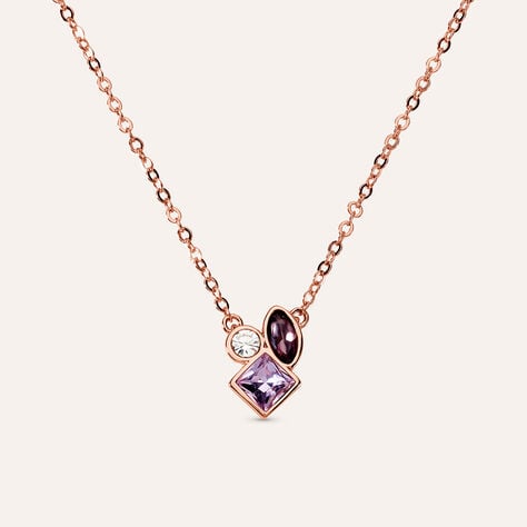 Collana Violet Ottone Rosa Cristallo - Collane Donna | Stroili