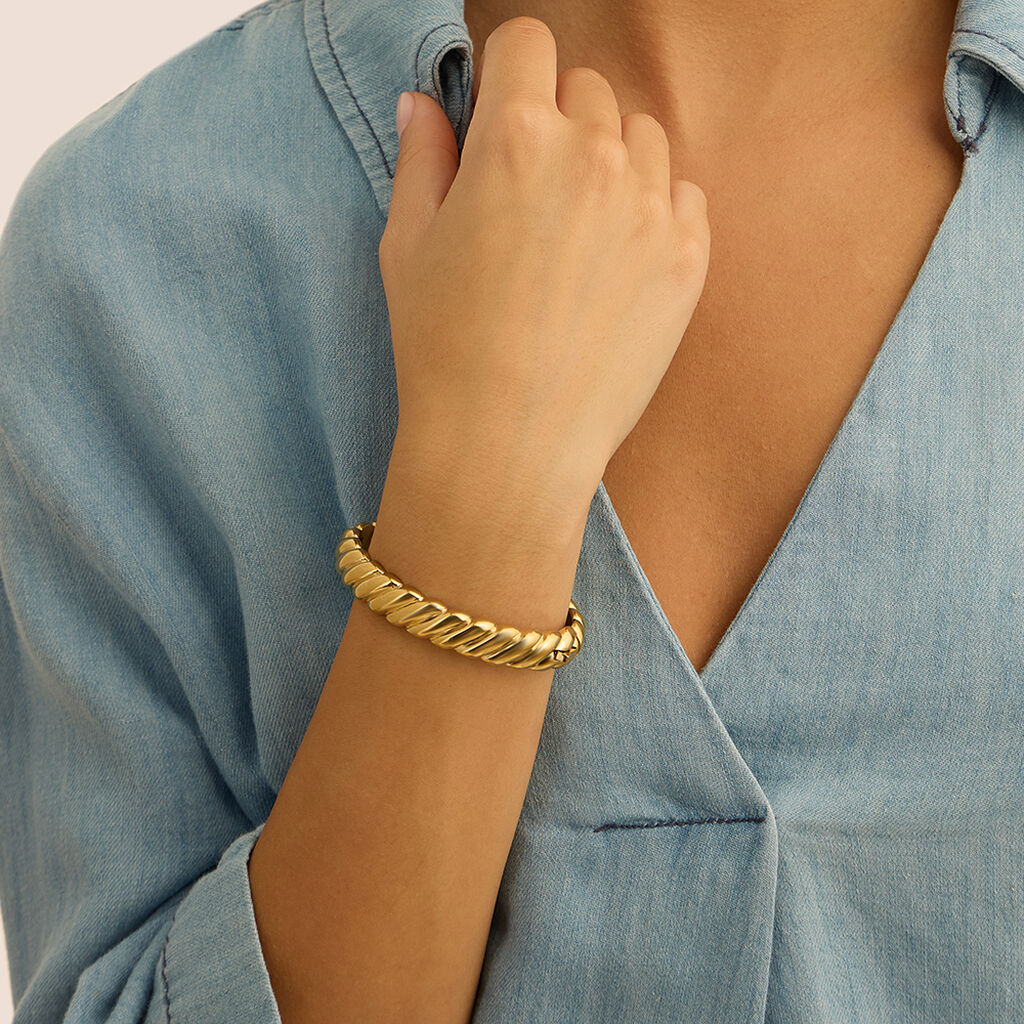 Bangle Radiance Acciaio Dorato