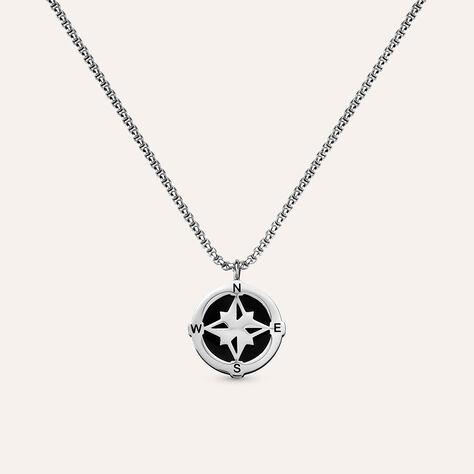 Collana Man Code Acciaio Bicolore Bianco / Nero - Collane Uomo | Stroili