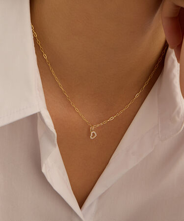 Pendente Po&egrave;me Oro Giallo Cubic Zirconia