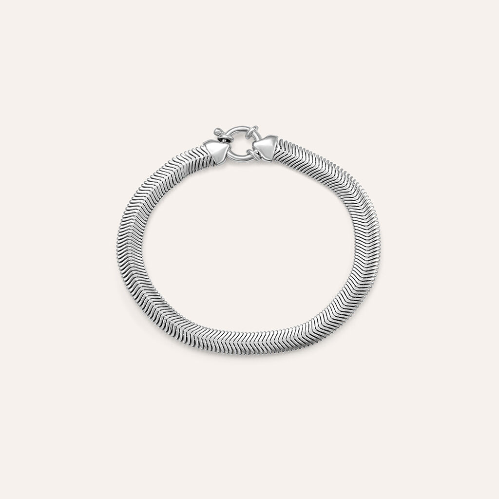 Bracciale Catena Silver Collection Argento Rodiato