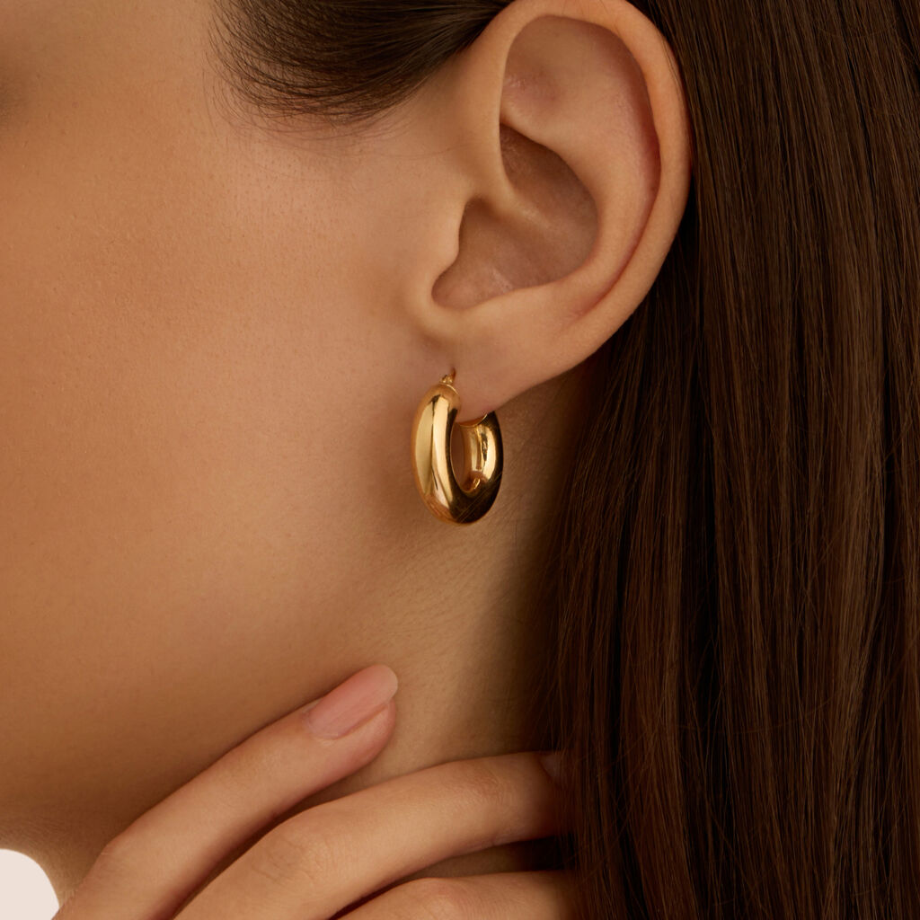Orecchini A Cerchio Toujours Oro Giallo - Orecchini a Cerchio Donna | Stroili