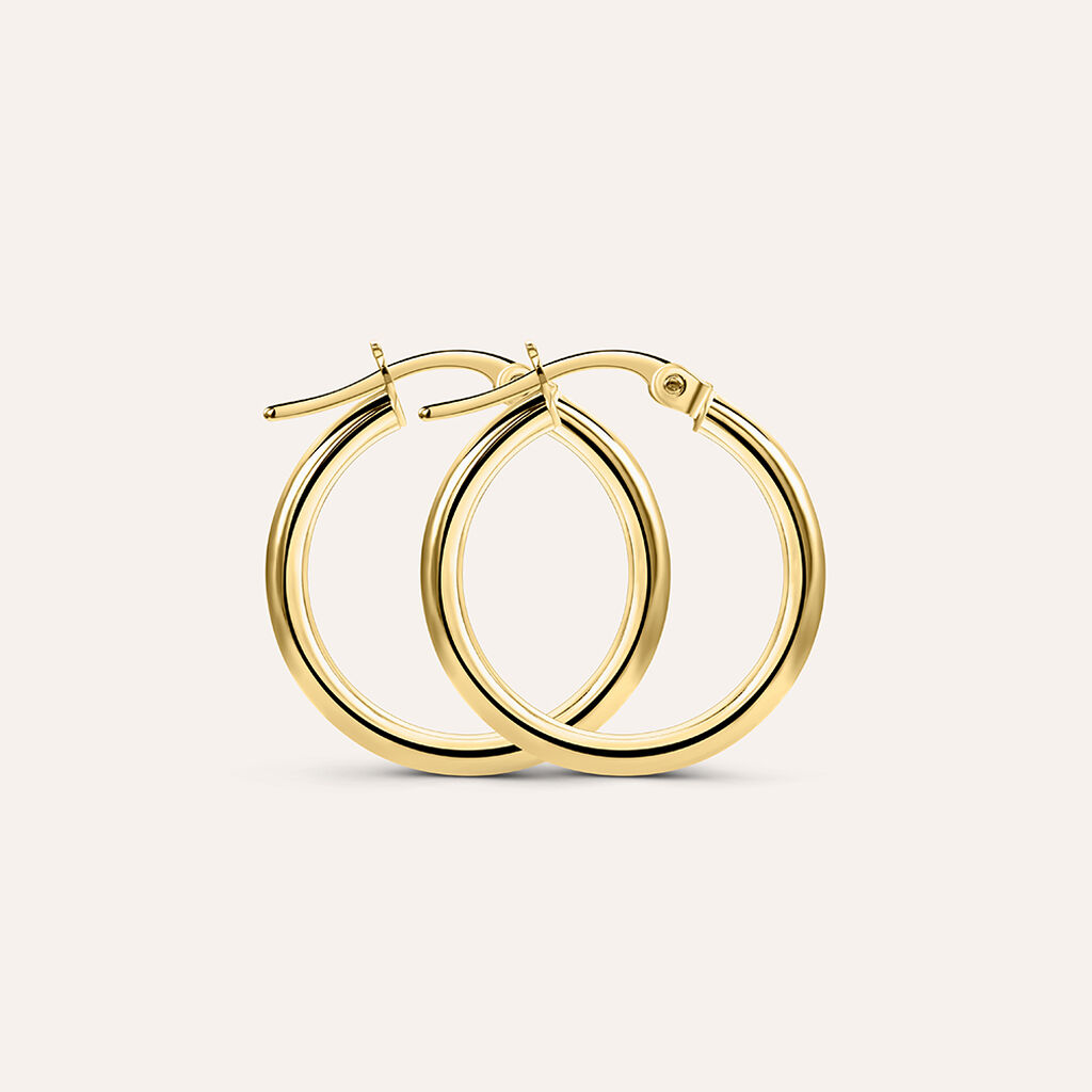 Orecchini A Cerchio Gold Essence Oro Giallo - Orecchini a Cerchio Donna | Stroili