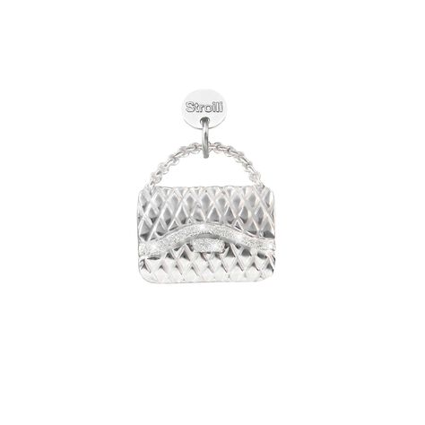 Fashion Victim. Charm in argento 925 rodiato e glitter - Charms  | Stroili