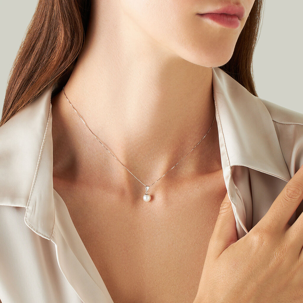 Collana Gabrielle Oro Bianco - Collane Donna | Stroili