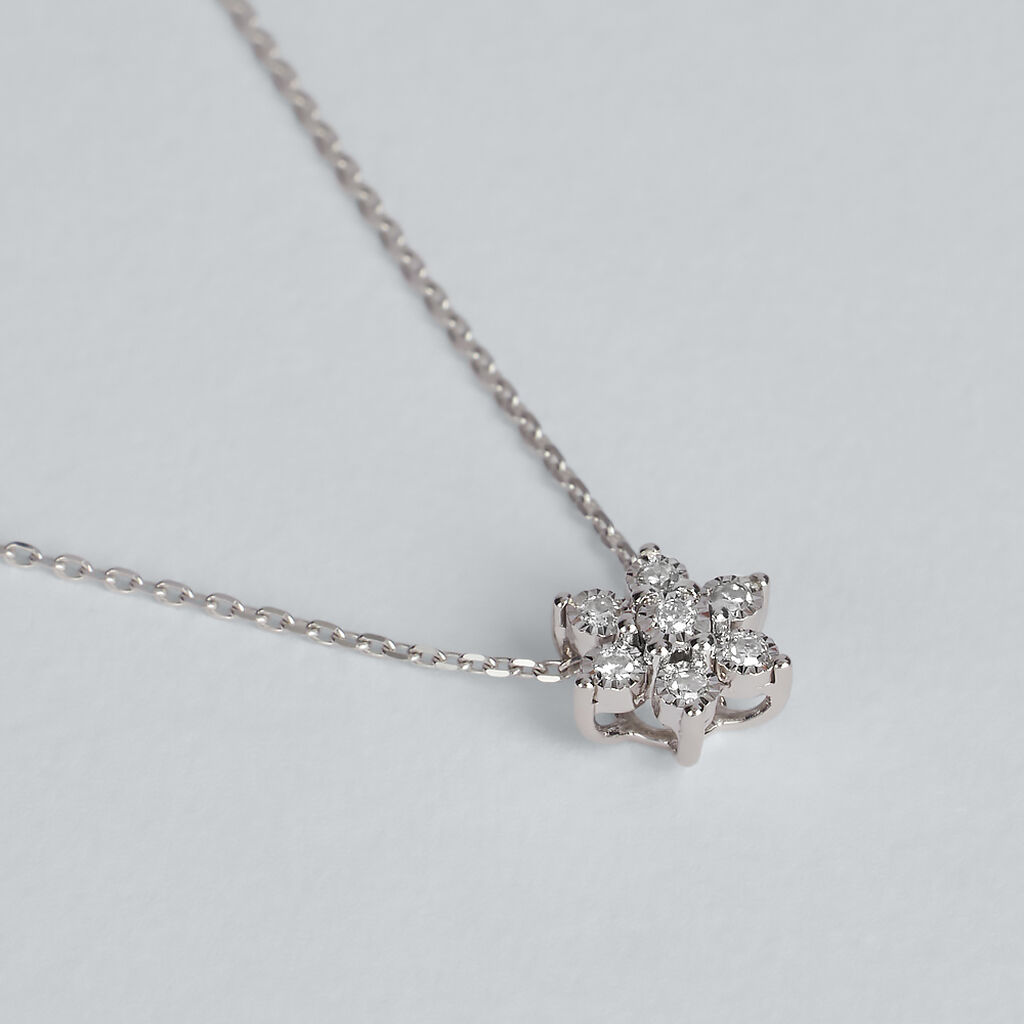 Collana Sophia Oro Bianco Diamante