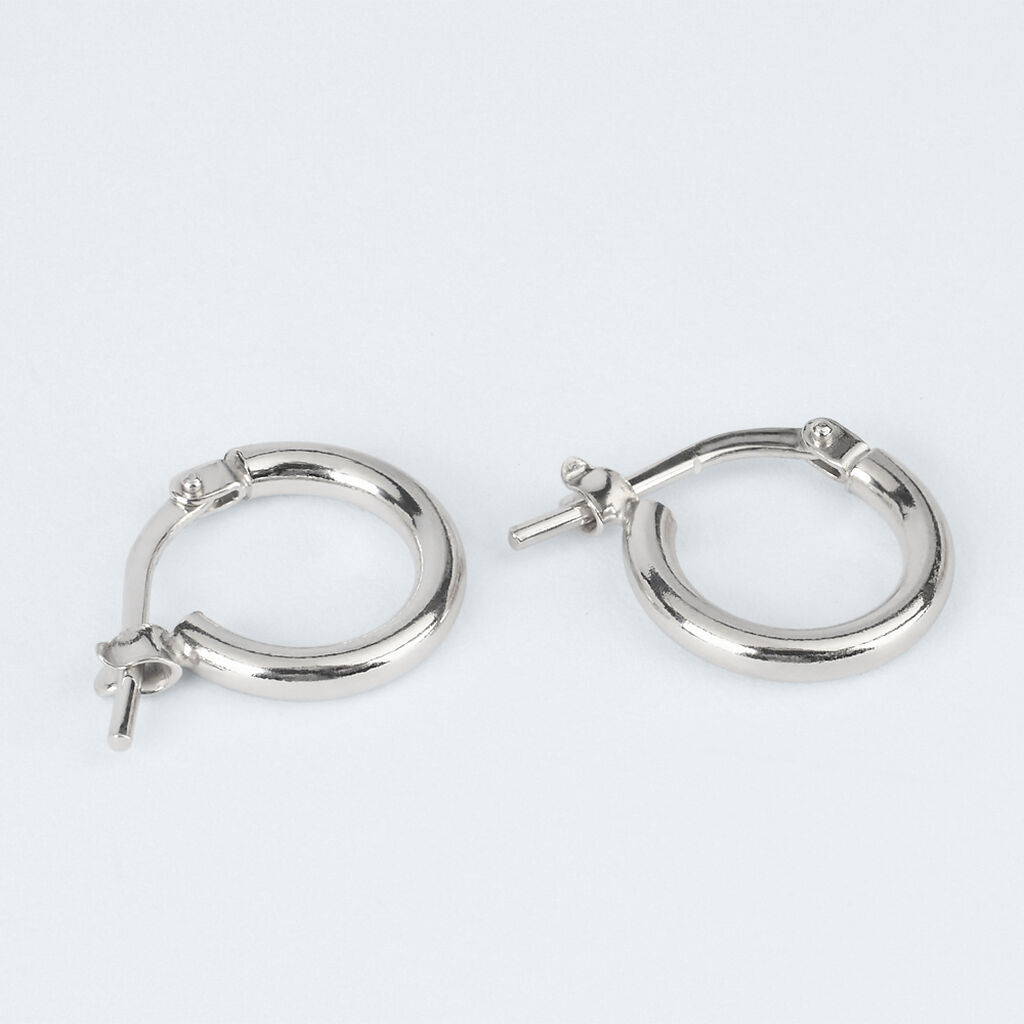 Orecchini A Cerchio Silver Collection Argento Rodiato - Orecchini a Cerchio Donna | Stroili