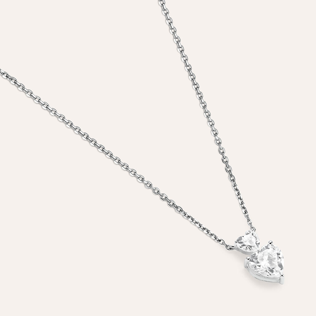 Collana Claire Oro Bianco Cubic Zirconia - Collane Donna | Stroili
