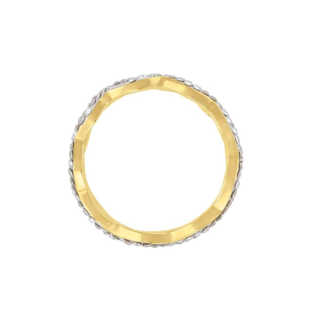 Anello Fascia Christelle Oro Giallo Cristallo - Anelli con Pietre Donna | Stroili