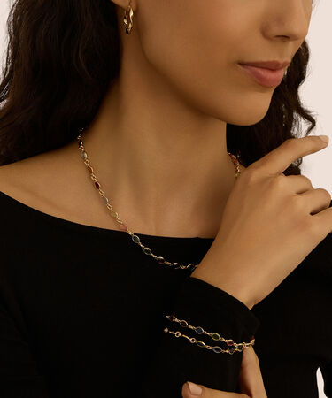 Collana Golden Dream Placcato Oro Giallo Cubic Zirconia