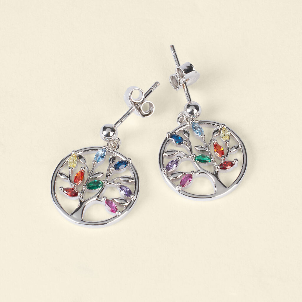 Orecchini Pendenti Silver Moments Argento Rodiato Cubic Zirconia