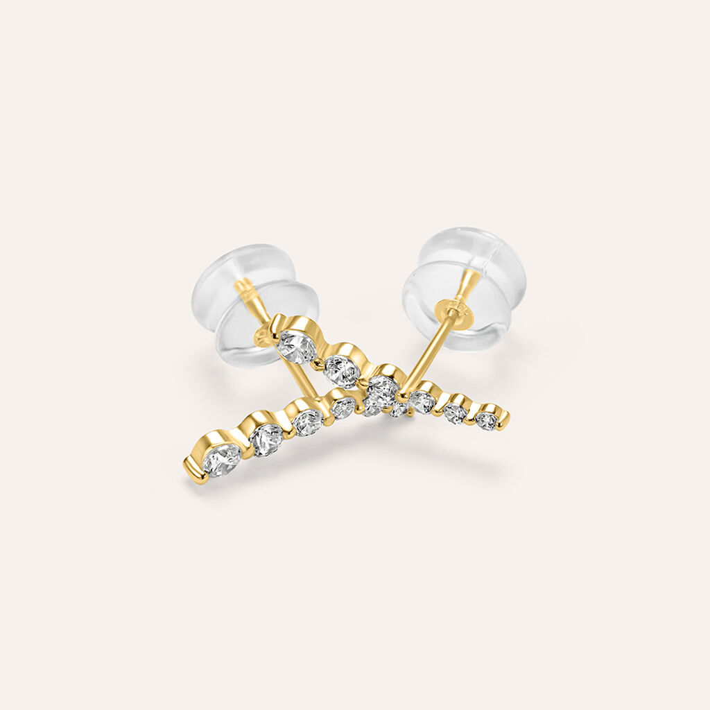 Orecchini Pendenti Claire Oro Giallo Cubic Zirconia