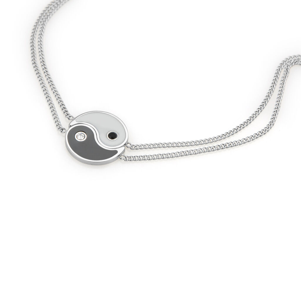 Bracciale Man Code Acciaio Cristallo