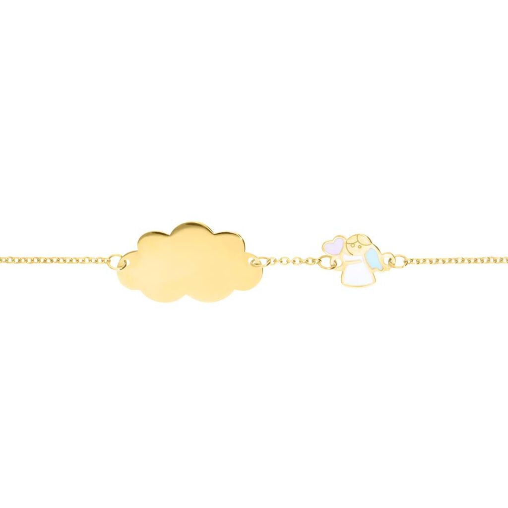 Bracciale Con Targhetta Holy Oro Giallo - Bracciali con Incisione Bambino | Stroili