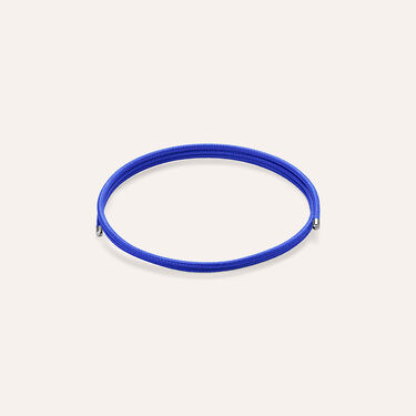 Choker Magnetico Cordino Blu e Acciaio
