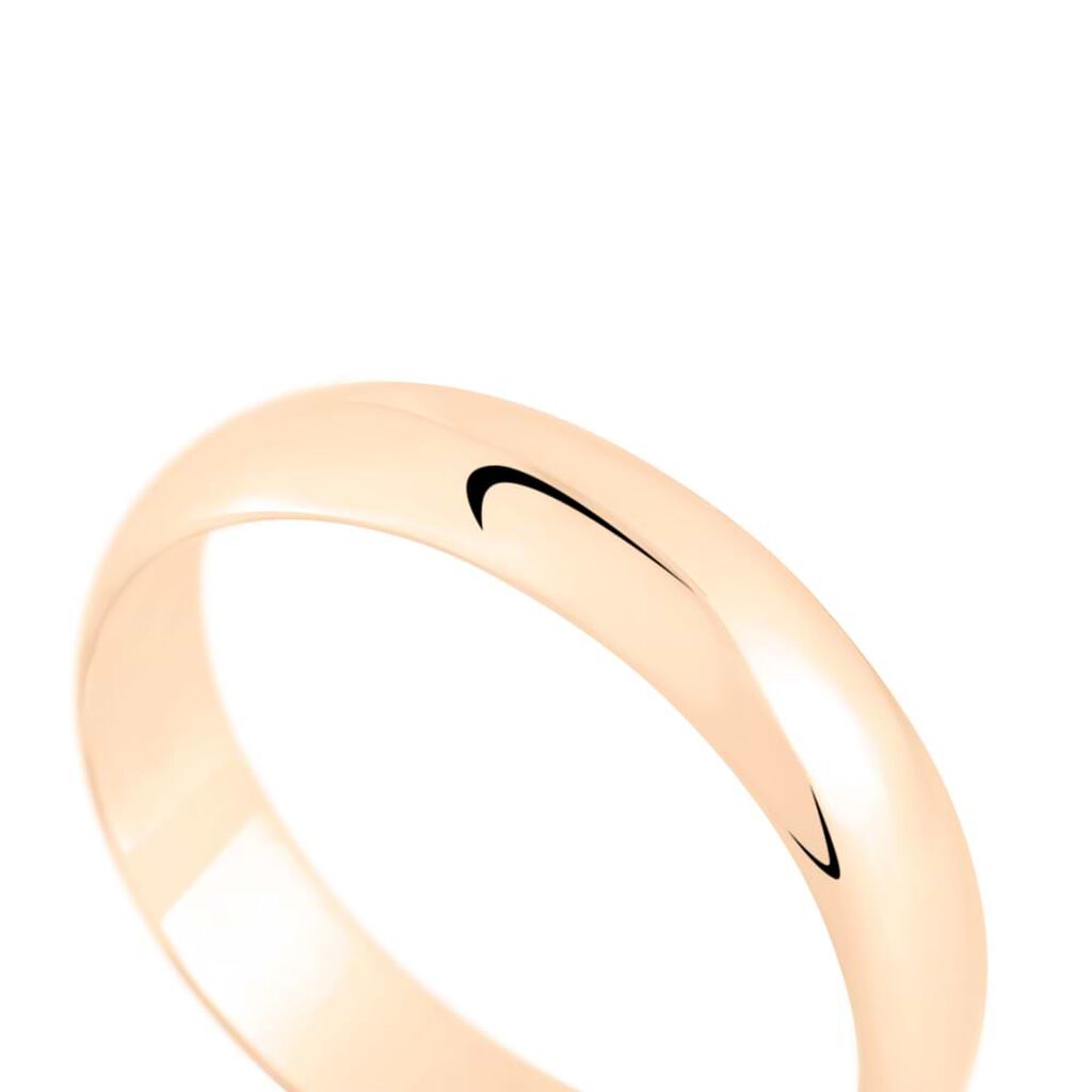 Fede Mantovana Leggera 4 mm Oro Rosa