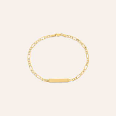 Bracciale Con Targhetta Oro Uomo Oro Giallo