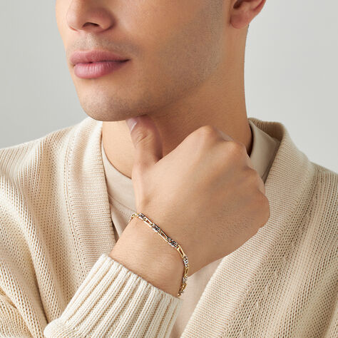 Bracciale Catena L'homme Or Oro Bicolore - Bracciali Uomo | Stroili