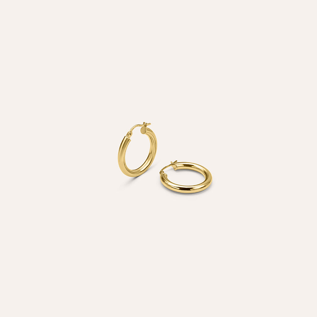 Orecchini A Cerchio Gold Essence Oro Giallo - Orecchini a Cerchio Donna | Stroili