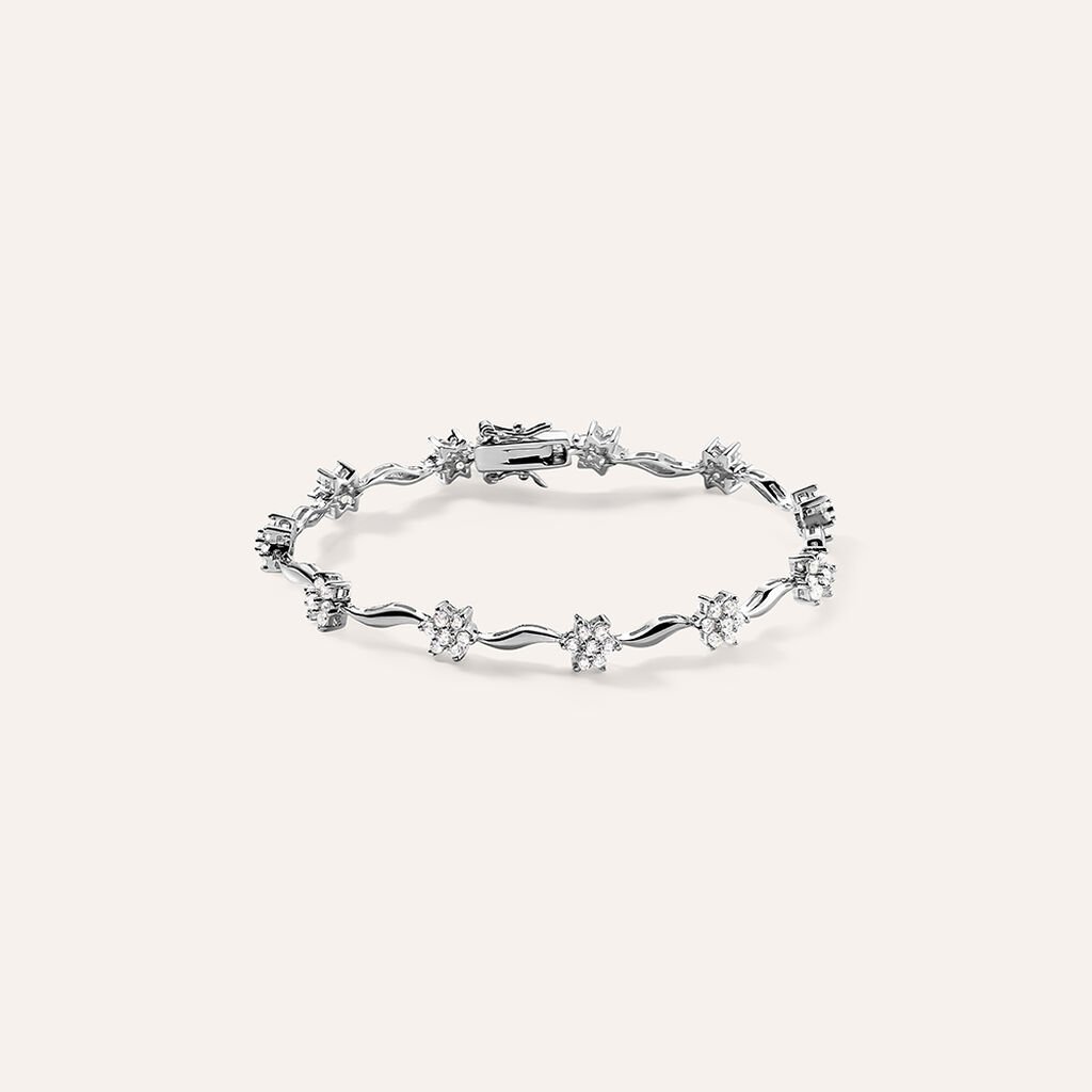 Bracciale Silver Elegance Argento Rodiato Cubic Zirconia
