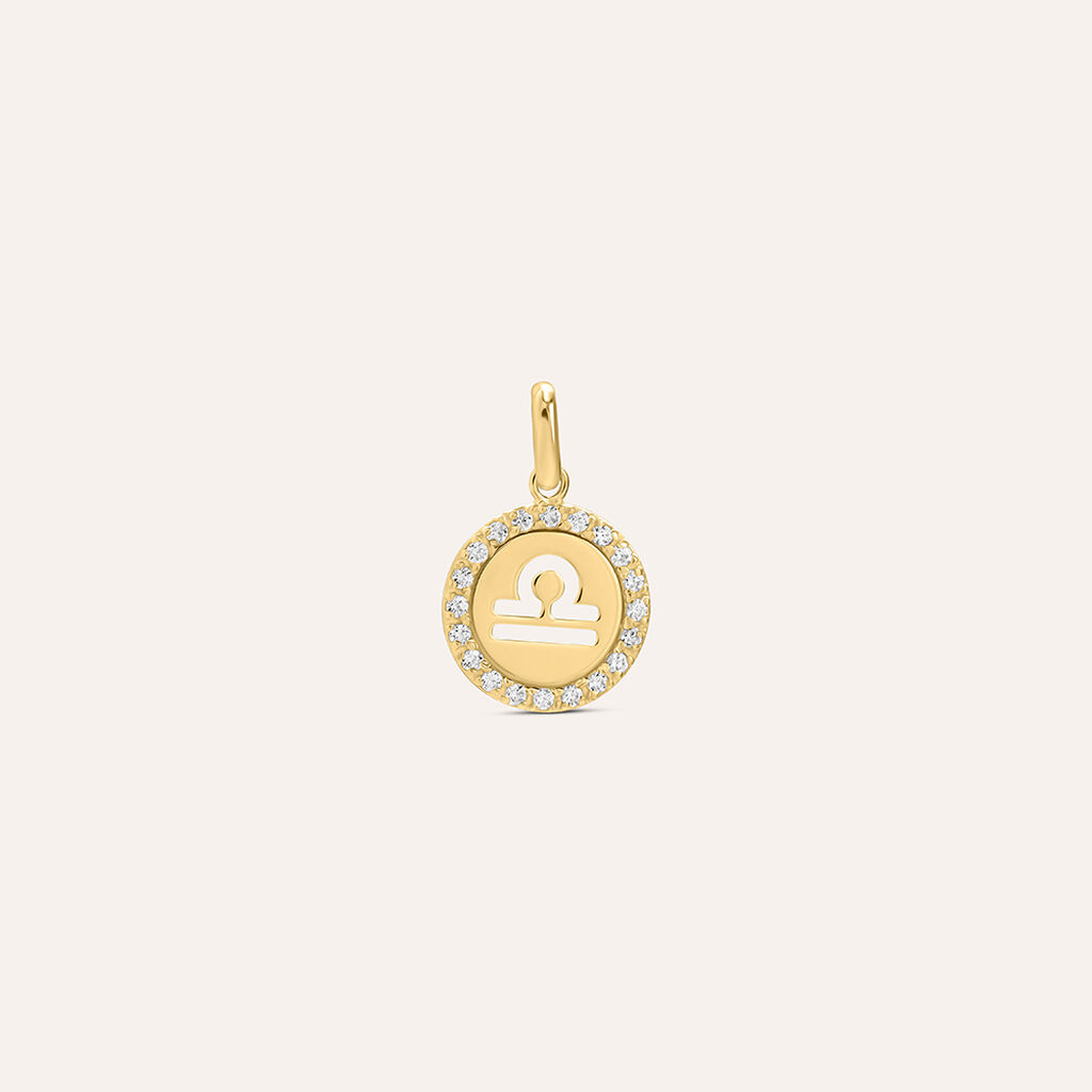 Pendente Po&egrave;me Oro Giallo Cubic Zirconia
