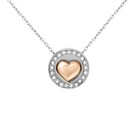 Collana Lady Chic Acciaio Rosa Cristallo - Collane Donna | Stroili