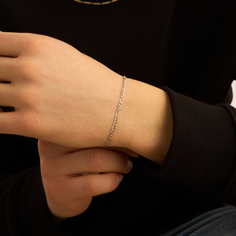 Bracciale Catena L'homme Or Oro Bianco - Bracciali Uomo | Stroili