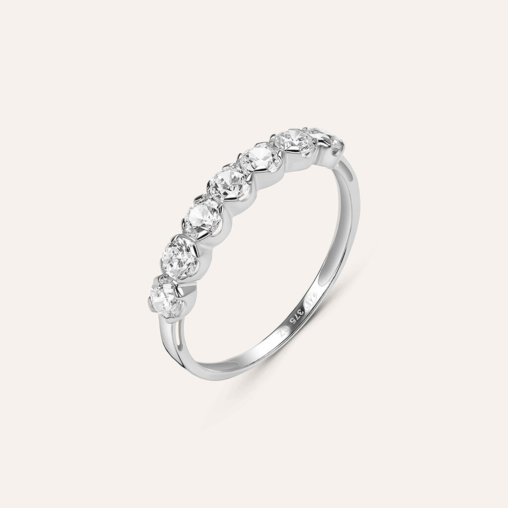 Anello Riviere Claire Oro Bianco Cubic Zirconia - Anelli Riviere Donna | Stroili