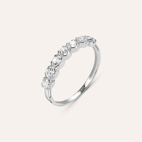 Anello Riviere Claire Oro Bianco Cubic Zirconia - Anelli Riviere Donna | Stroili