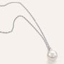 Collana Silver Pearls Argento Rodiato Perla sintentica